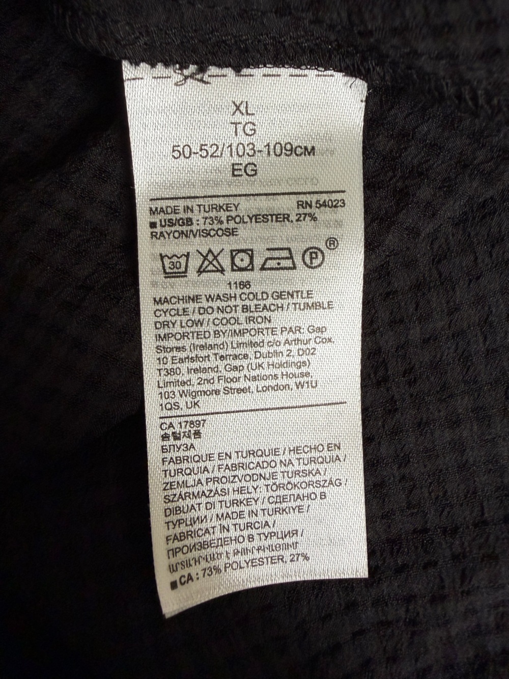 Banana Republic Black Sleeveless Tiered Tunic - XL - Picture 4 of 7